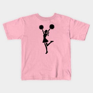 Cheerleader Silhouette Kids T-Shirt